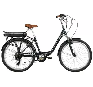 Електровелосипед 26" Dorozhnik LUX AM 350Вт 36В 12.5 Ач рама 17" Темно-сірий