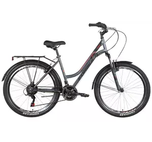 Велосипед 26" FORMULA OMEGA AM 2022 рама 18" Темно-сірий з червоним
