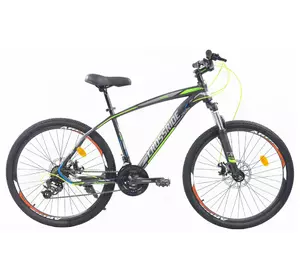 Велосипед Crossride MATRIX 26" MTB рама 17" Чорно-зелений