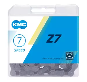 Ланцюг KMC Z7 для 7 швидкісних трансмісій велосипеда без замка